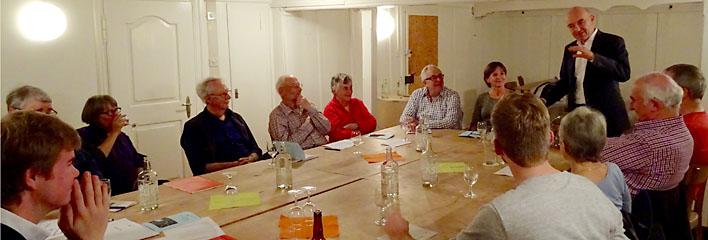 Daniel Jositsch an der Versammlung der SP Stäfa