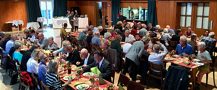 Am Abend gab es ein gemütliches Fest im Rösslisaal mit launigen Ansprachen und einem feinen Abendessen.